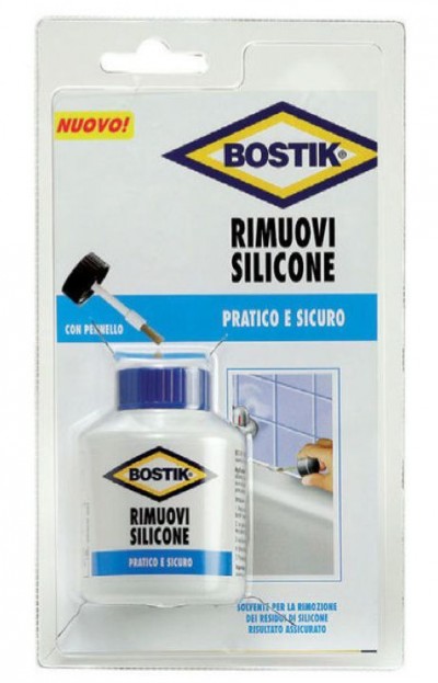 RIMUOVI SILICONE+pennello - solvente per la rimozione dei residui di silicone - 100ml