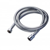 TUBO DOCCIA VASCA FLESSIBILE CM. 200 DOPPIA AGGRAFFATURA - ACCIAIO INOX 