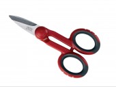 FORBICE ELETTRICISTA standard - cm. 14  impugnatura gomma- lame acciaio inox 