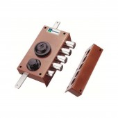 Serratura CORAZZATA da applicare - 436 DX 30436 - MOTTURA cilindro a pompa