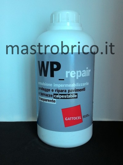 WP_REPAIR emulsione impermeabile protegge ripara pavimenti terrazze TRASPARENTE 
