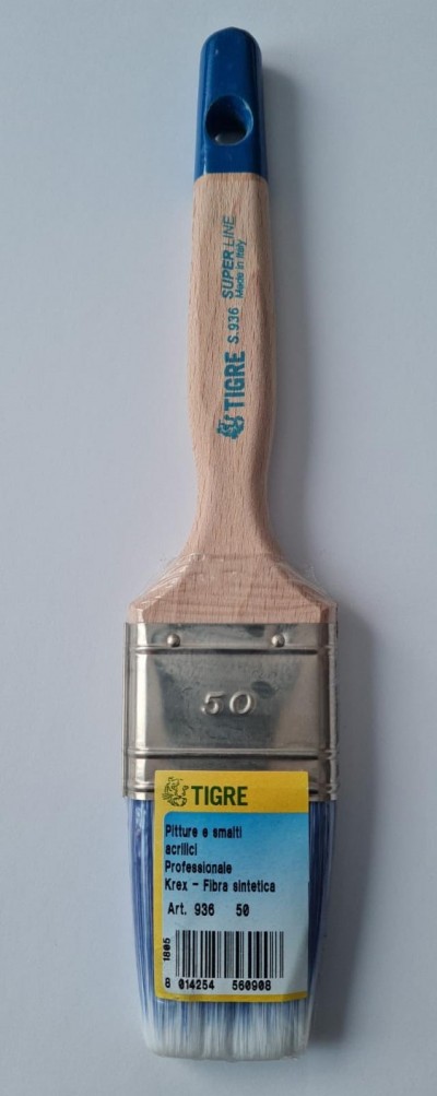 Pennello Piatto da 50 setola BIANCA - STESURA UNIFORME prodotti all'acqua (COPY) (COPY)