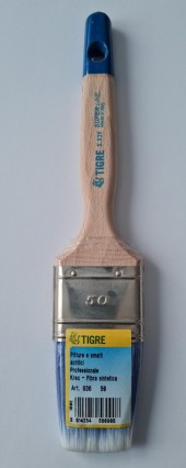 PENNELLO Piatto da 50 setola FIBRA SINTETICA PROFESSIONALE SMALTI ACRILICI