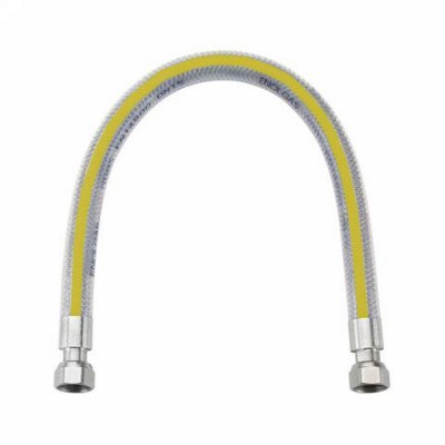 TUBO FLESSIBILE INOSSIDABILE PER USO DOMESTICO - ENOLGAS 1/2' X 1,5 MT