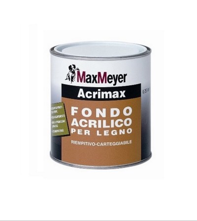 Fondo acrilico per legno - ACRIMAX - riempitivo e carteggiabile - Max Meyer