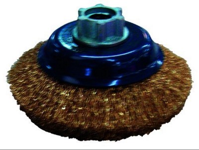 Disco SPAZZOLA CIRCOLARE CONICA FILI IN ACCIAIO HSD 0100E 0,30mm Jaz-Zubiaurre