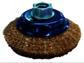 Disco SPAZZOLA CIRCOLARE CONICA FILI IN ACCIAIO HSD 0100E 0,30mm Jaz-Zubiaurre