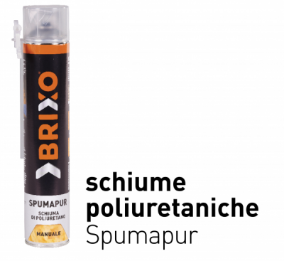 SCHIUMA POLIURETANICA SPUMAPUR manuale 750ml - forte rapido efficace 