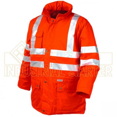 GIACCA ALTA VISIBILITA' IMPERMEABILE 04643N foderata non imbottita