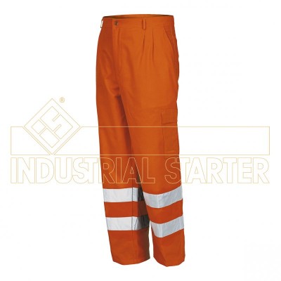 PANTALONE ALTA VISIBILITA' 032 arancio fluo 8430N EN20471 certificato