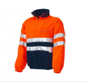 PULLOVER ALTA VISIBILITA' 032 ARANCIO FLUO/BLU con BANDE RETRORIFLETTENTI