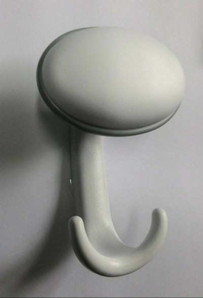 APPENDIABITI DA PARETE IN RESINA BIANCA con BORDO GRIGIO - art. AT90