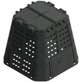 Compostiera da giardino, in plastica riciclata (polipropilene) 480 Lt. KOMPOBOX nera