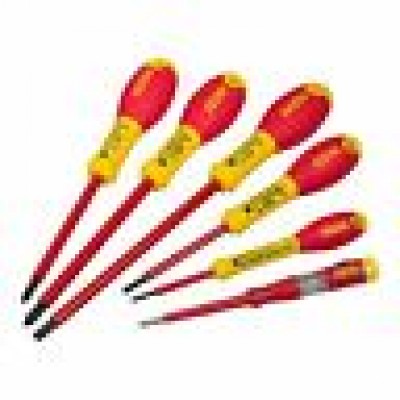 Set 6 Giraviti FatMax® isolati 100 V -Lama in acciaio al cromo vanadio- STANLEY 
