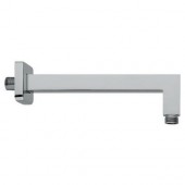 BRACCIO DOCCIA QUADRATO + ROSONE CROMO  mm. 300